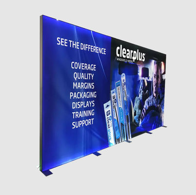 二重側面SEGのライト ボックスの展示会ブースは博覧会ブースのための1000x2200x80mmを表示する